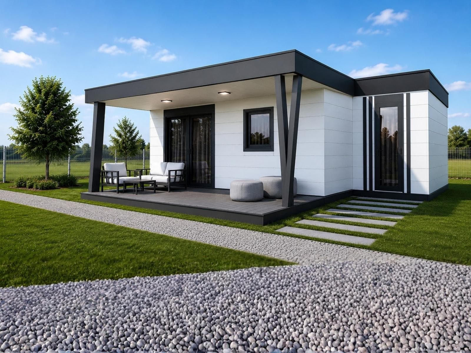 34 m² Tek Katlı Hafif Çelik Ev