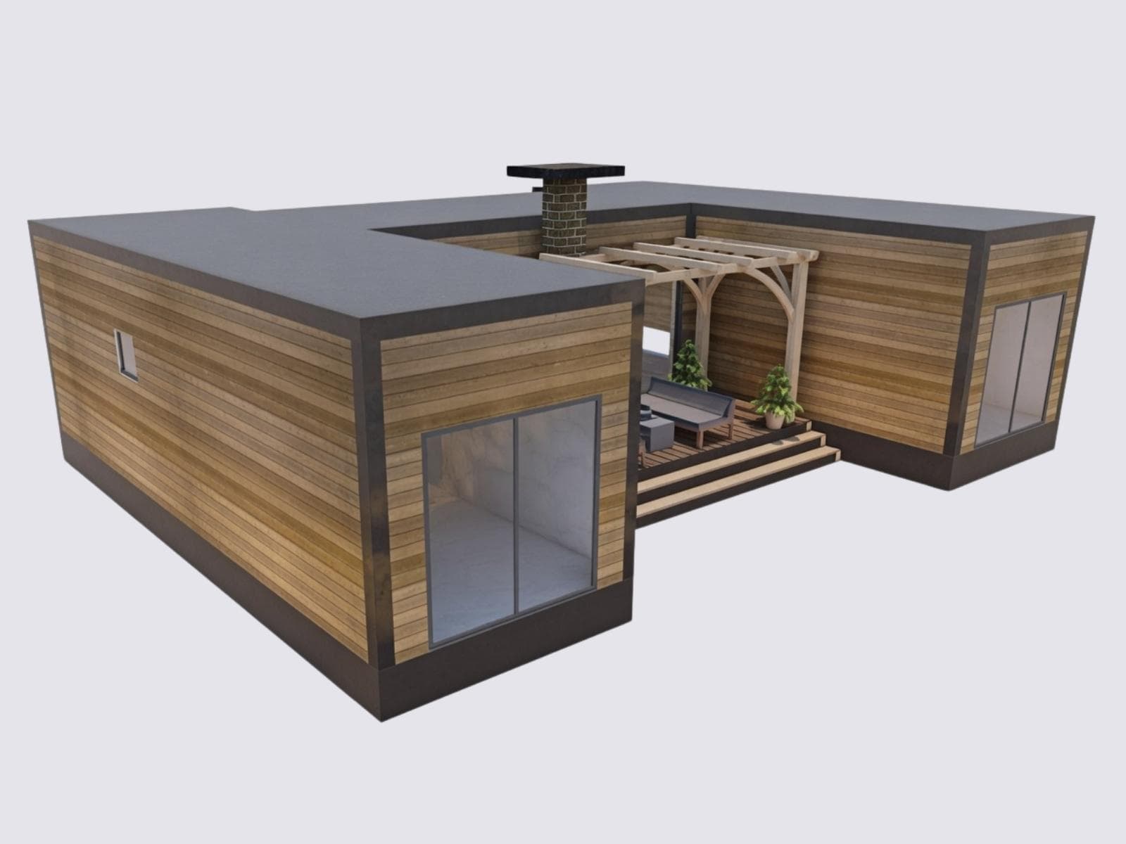 72 m² Tek Katlı Hafif Çelik Ev
